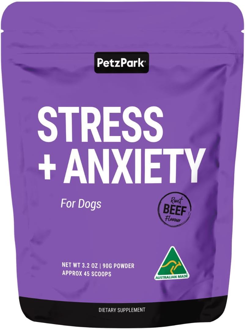 Supliment pentru Stres si Anxietate Caini - Stress + Anxiety for Dogs - PetzPark Australia - 90 grame