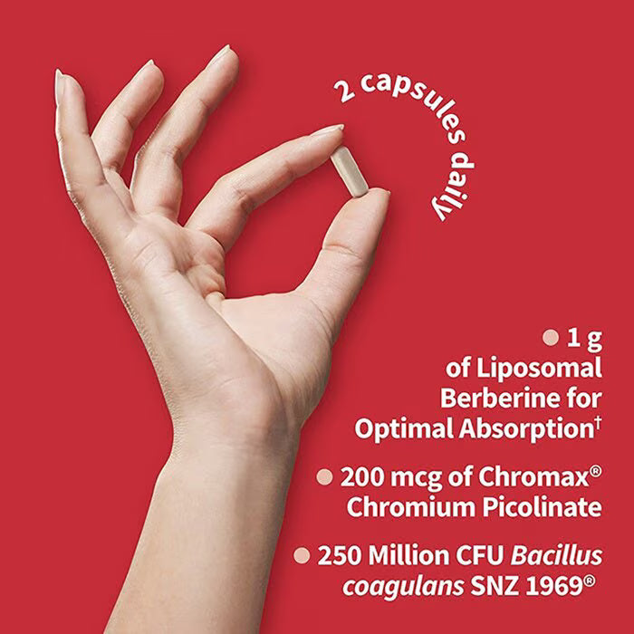 Berberina Lipozomala cu Cromium si Probiotic pentru Glicemie si Metabolism - Garden of Life Herbals - 60 capsule - Protein4Life