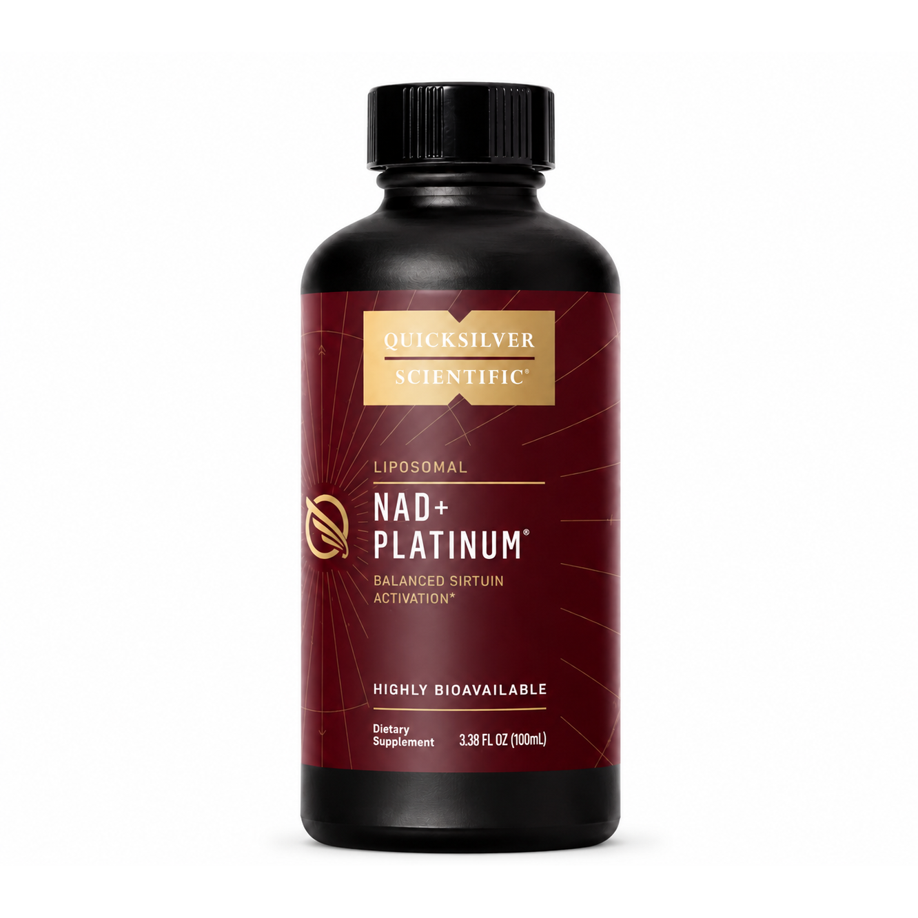 NMN NAD+ Platinum Liposomal pentru Energie Celulara si Metabolismul NAD+ - Quicksilver Scientific - 100 ml