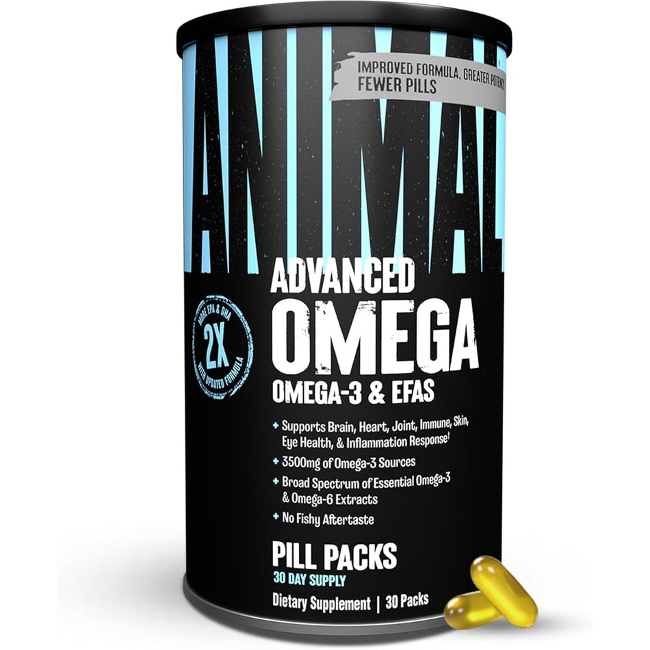Animal Advanced Omega 3 cu CLA, GLA si ALA - Universal Nutrition - 30 pachete - Protein4Life