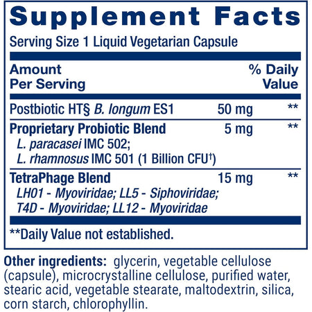 Bacteriofagi + Probiotice - Florassist GI with Phage Technology - Life Extension - 30 capsule - Dubla Incapsulare - Protein4Life