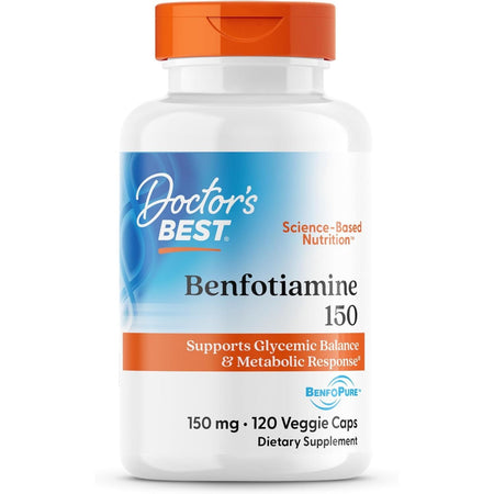 Benfotiamina - Vitamina B1 - BenfoPure - 150 mg - 120 Capsule -Doctor's Best - Protein4Life