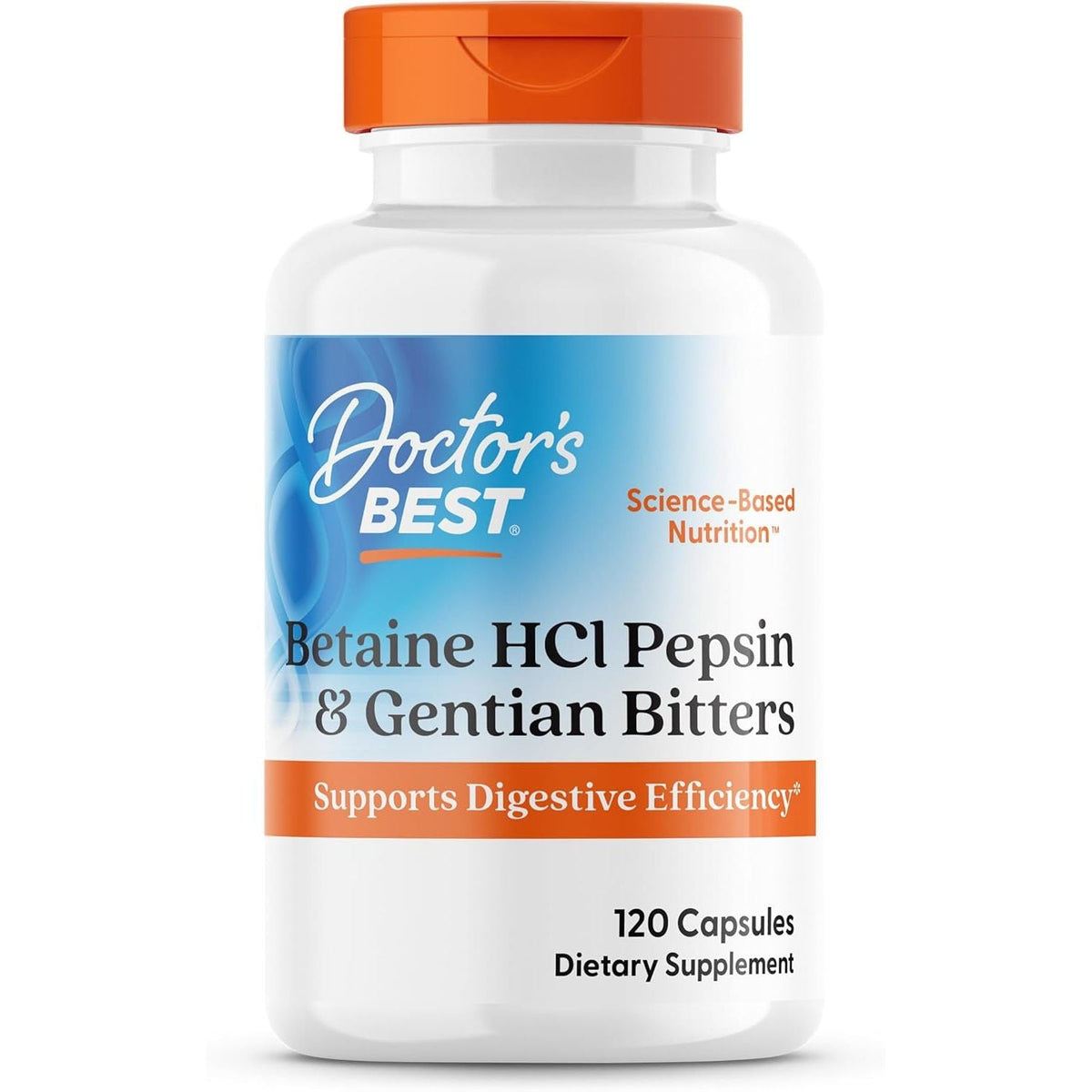 Betaina cu Pepsina si Gentian Bitters pentru Digestie si Acid Gastric - Doctor's Best - Protein4Life