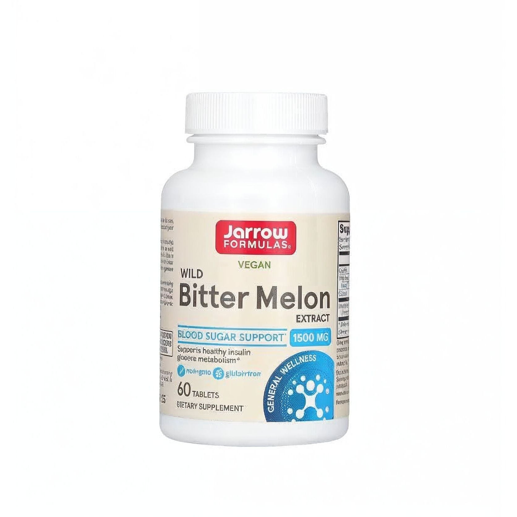 Castravete Amar Salbatic (Wild Bitter Melon) pentru Metabolismul Glucozei si Echilibru Metabolic - Jarrow Formulas 1500 mg - 60 capsule - Protein4Life