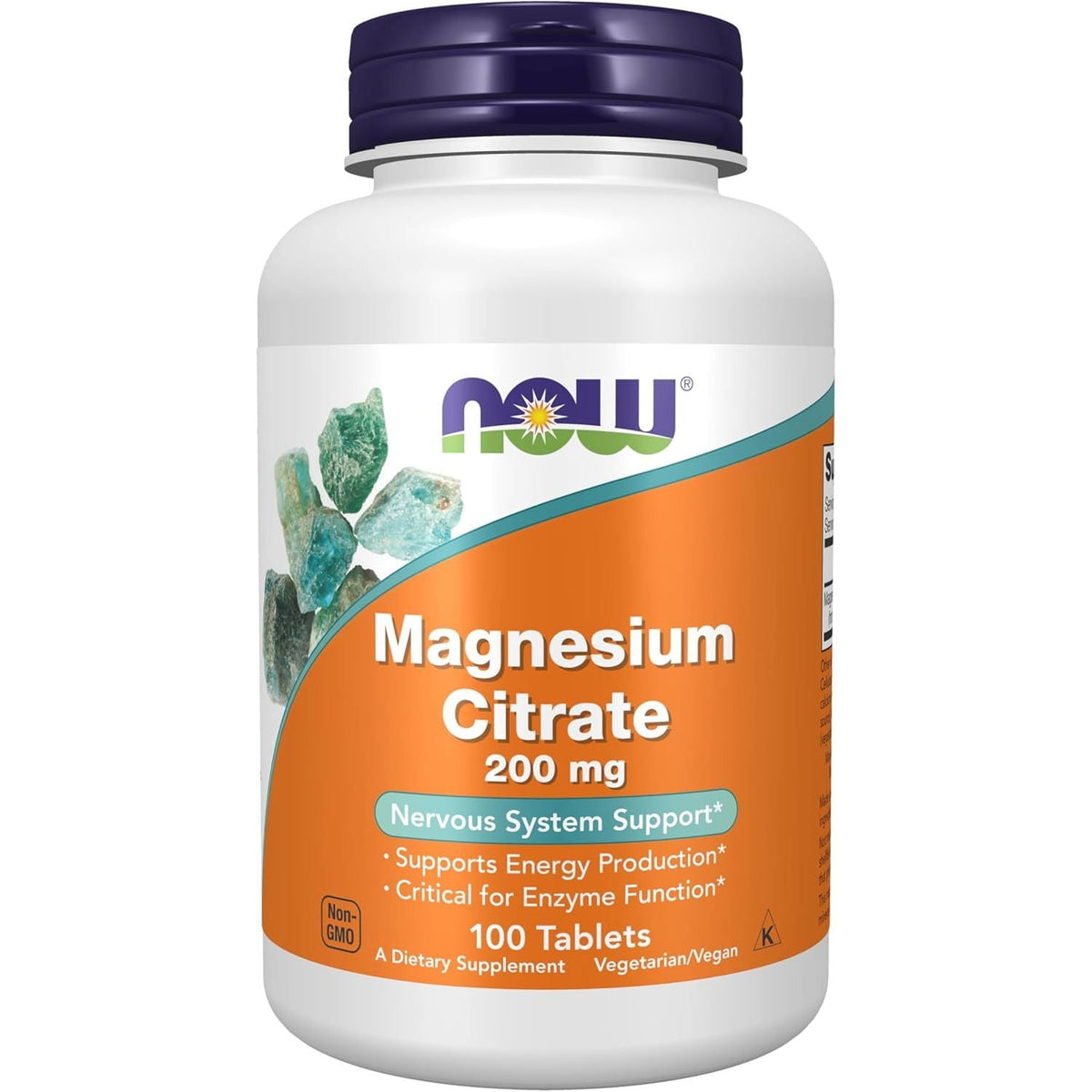 Citrat de Magneziu pentru Energie, Tranzit Intestinal si Constipatie - NOW Foods - Protein4Life