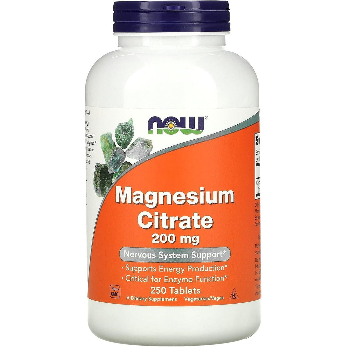 Citrat de Magneziu pentru Energie, Tranzit Intestinal si Constipatie - NOW Foods - Protein4Life