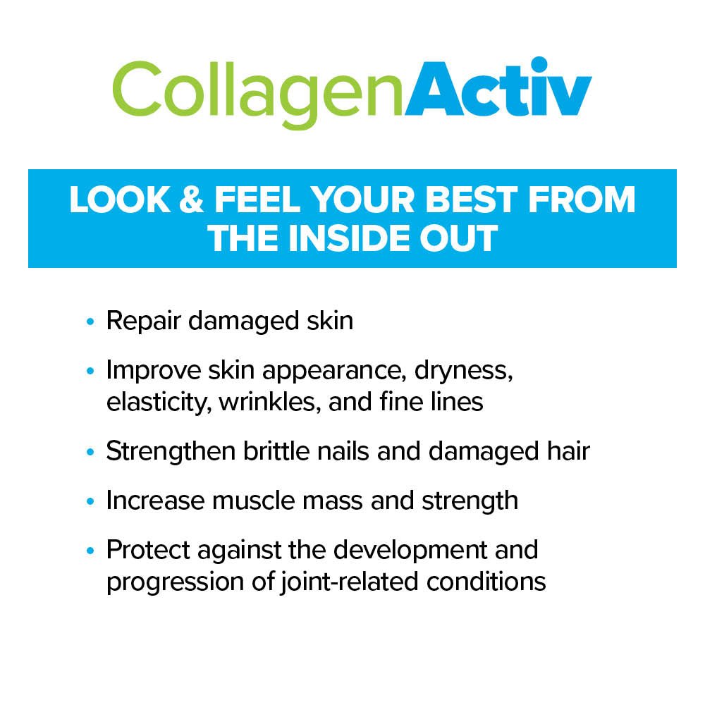Colagen Activ cu Cyactiv, Acid Hialuronic plus Vitamine si Minerale - Cerule - 30 portii - Protein4Life