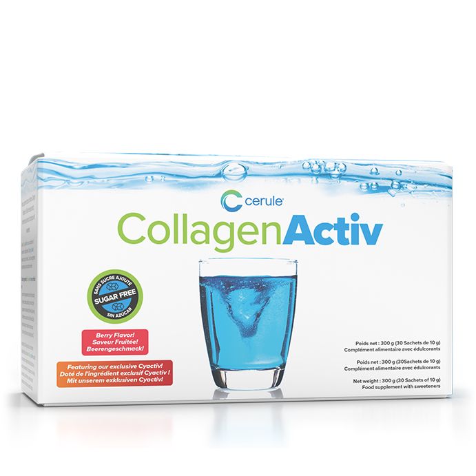 Colagen Activ cu Cyactiv, Acid Hialuronic plus Vitamine si Minerale - Cerule - 30 portii - Protein4Life