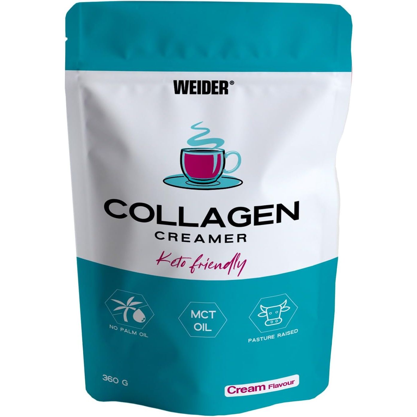 Colagen Creamer Cafea cu MCT pentru Energie si Suport Articulatii - Weider - 360 grame - Protein4Life