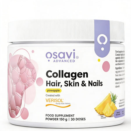 Colagen Peptide pentru Par, Unghii si Piele - Osavi - 150 grame - Aroma Ananas - Protein4Life