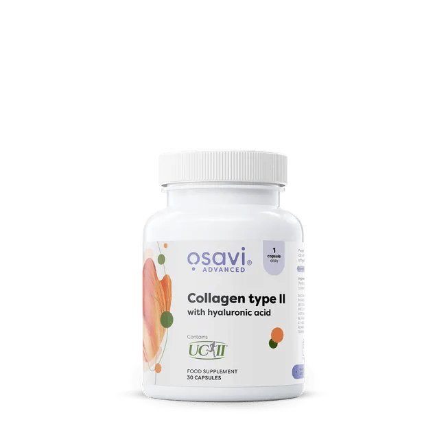 Colagen tip II cu Acid Hialuronic si Vitamina C - Osavi - 30 capsule -  Protein4Life