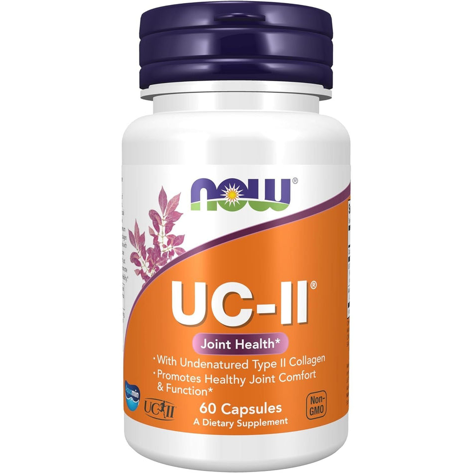Colagen Tip II Nedenaturat UC - II pentru Flexibilitate, Mobilitate si Confort Articular - NOW Foods - Protein4Life