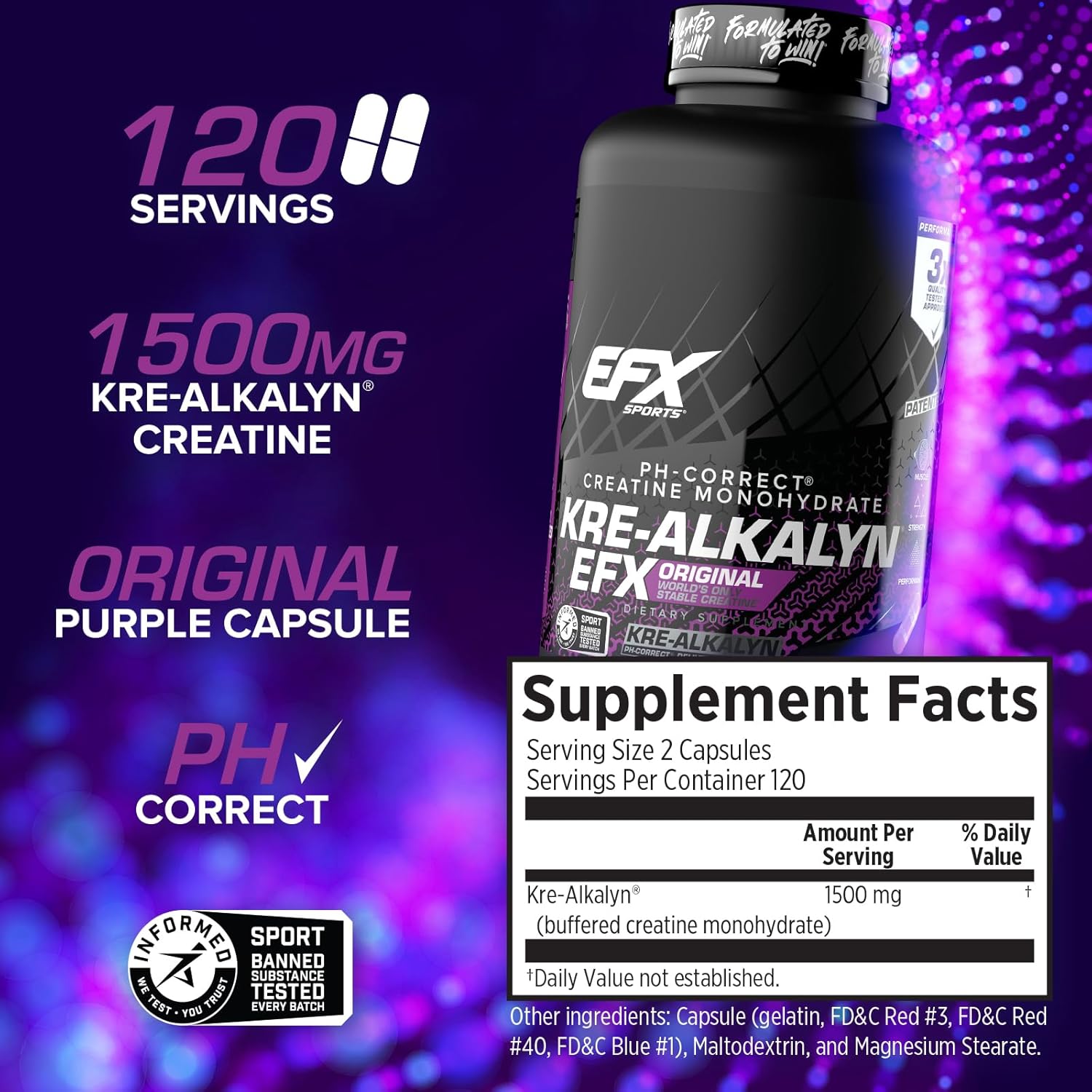 Creatina Kre Alkalyn EFX | EFX Sports – Protein4Life