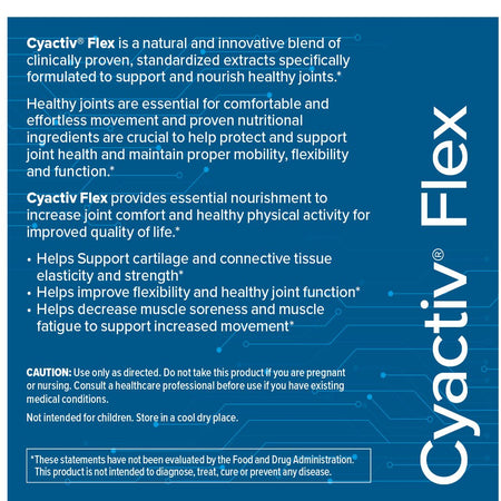 Cyactiv Flex pentru Articulatii si Mobilitate - Confort Articular Avansat - Cerule - 120 capsule - Protein4Life