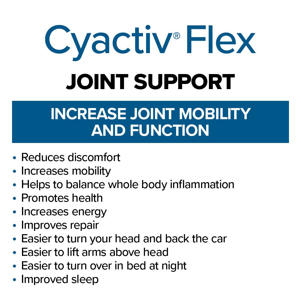 Cyactiv Flex pentru Articulatii si Mobilitate - Confort Articular Avansat - Cerule - 120 capsule - Protein4Life