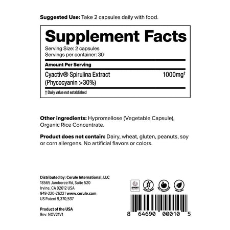 Cyactiv Inflammation Support pentru Suport Inflamator Sistemic - Cerule - 60 capsule - Protein4Life