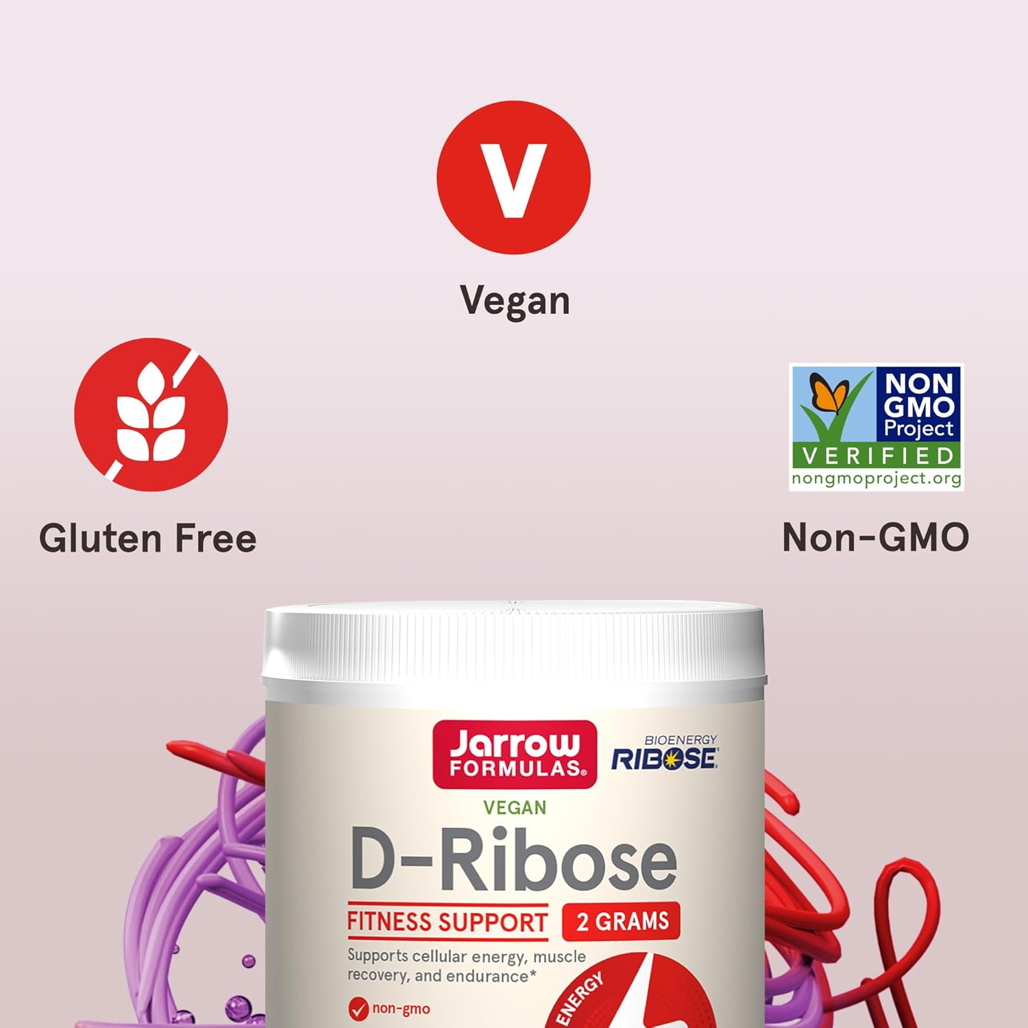 D - Riboza Pudra - Jarrow Formulas - 200 grame - Protein4Life