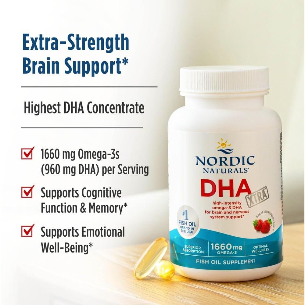 DHA Xtra Fish Oil - Nordic Naturals - 1660 mg - 60 capsule - Protein4Life