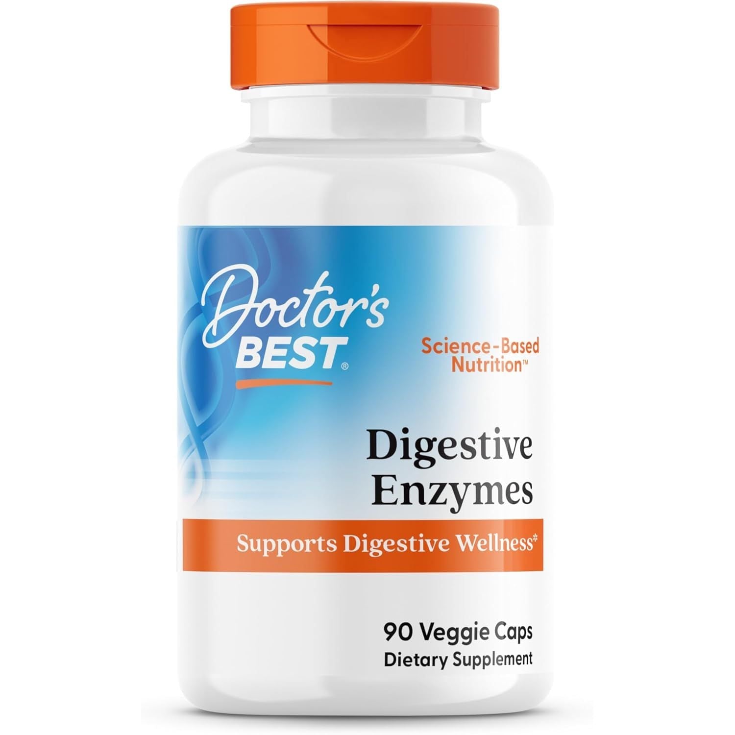 Digestive Enzymes pentru Digestia Proteinelor, Grasimilor si Carbohidratilor - Doctor's Best - 90 capsule - Protein4Life