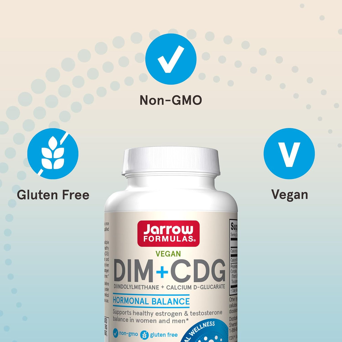 DIM + Calcium D - Glucarate - Anti - Estrogeni Naturali - Jarrow Formulas - 30 capsule - Protein4Life
