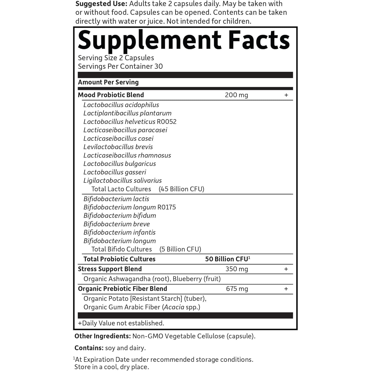 Dr. Formulated Probiotics Mood - Garden of Life - 60 capsule - Protein4Life