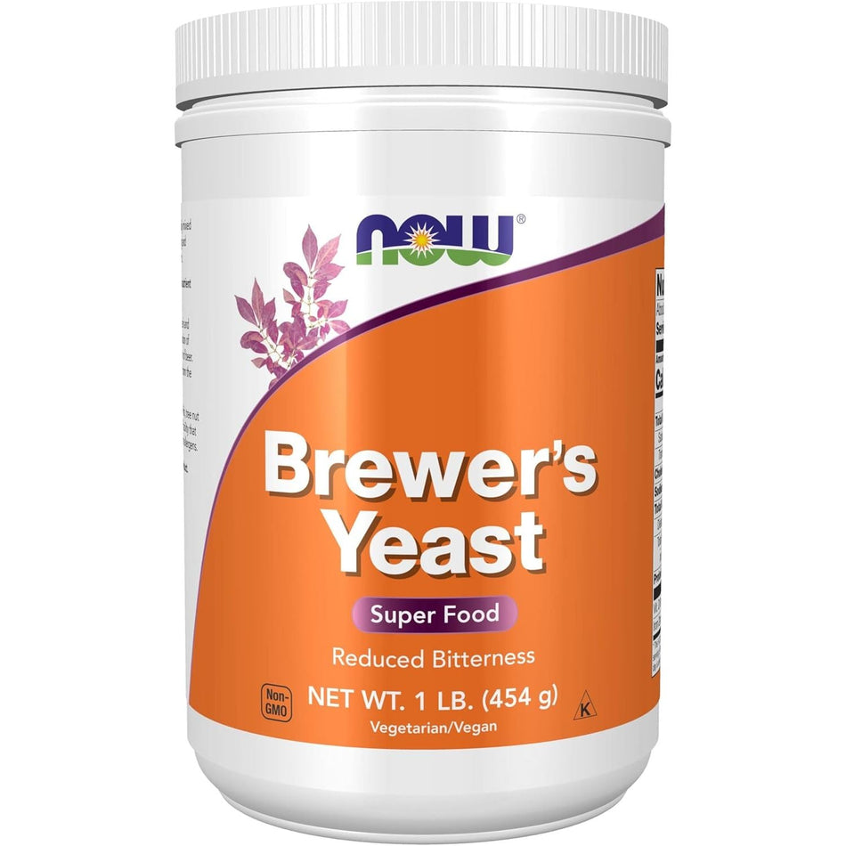Drojdie de Bere Inactiva Pudra pentru Energie si Complex de Vitamine B - NOW Foods - 454 grame - Protein4Life