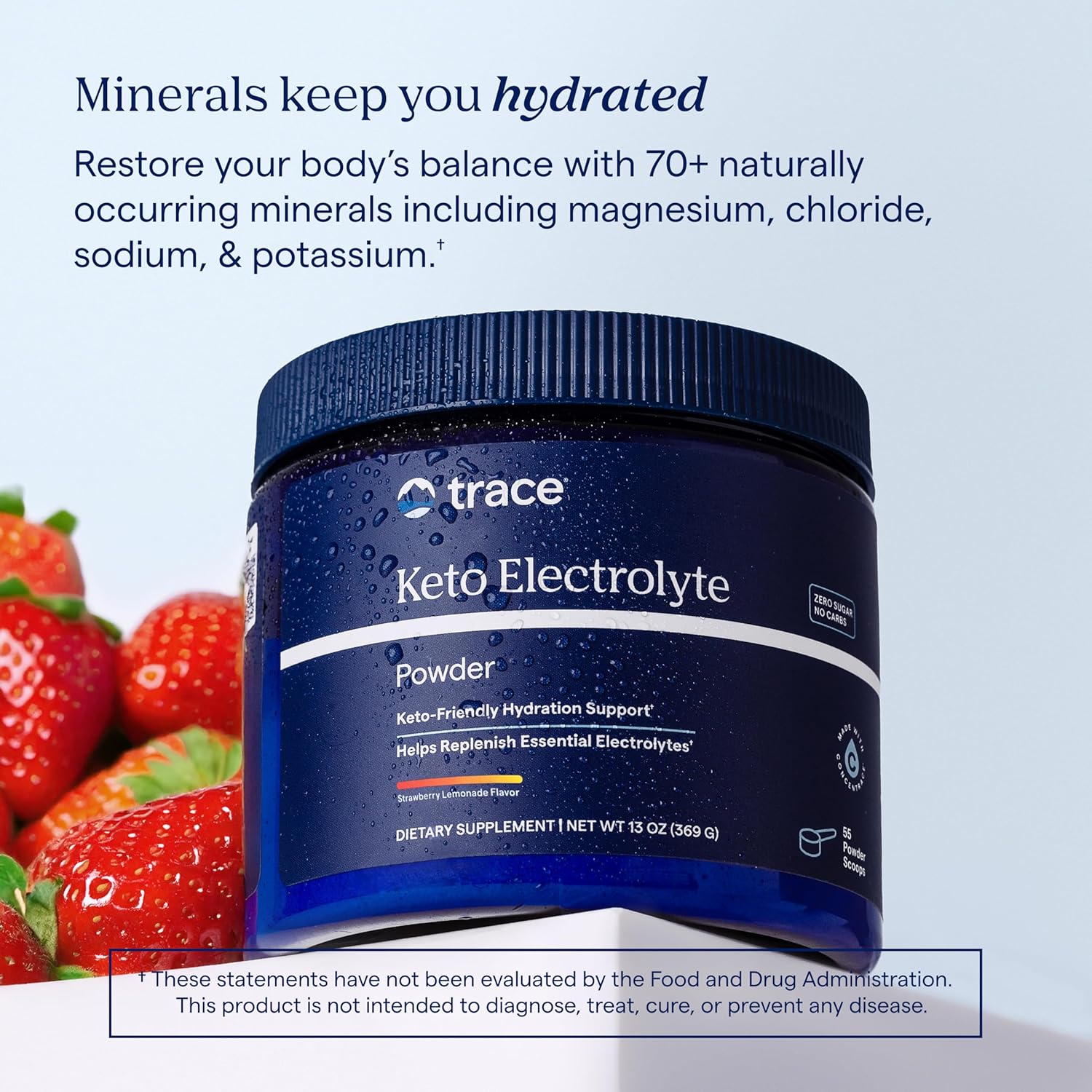 Electroliti Fara Zahar | Keto | Trace Minerals | 330 grame