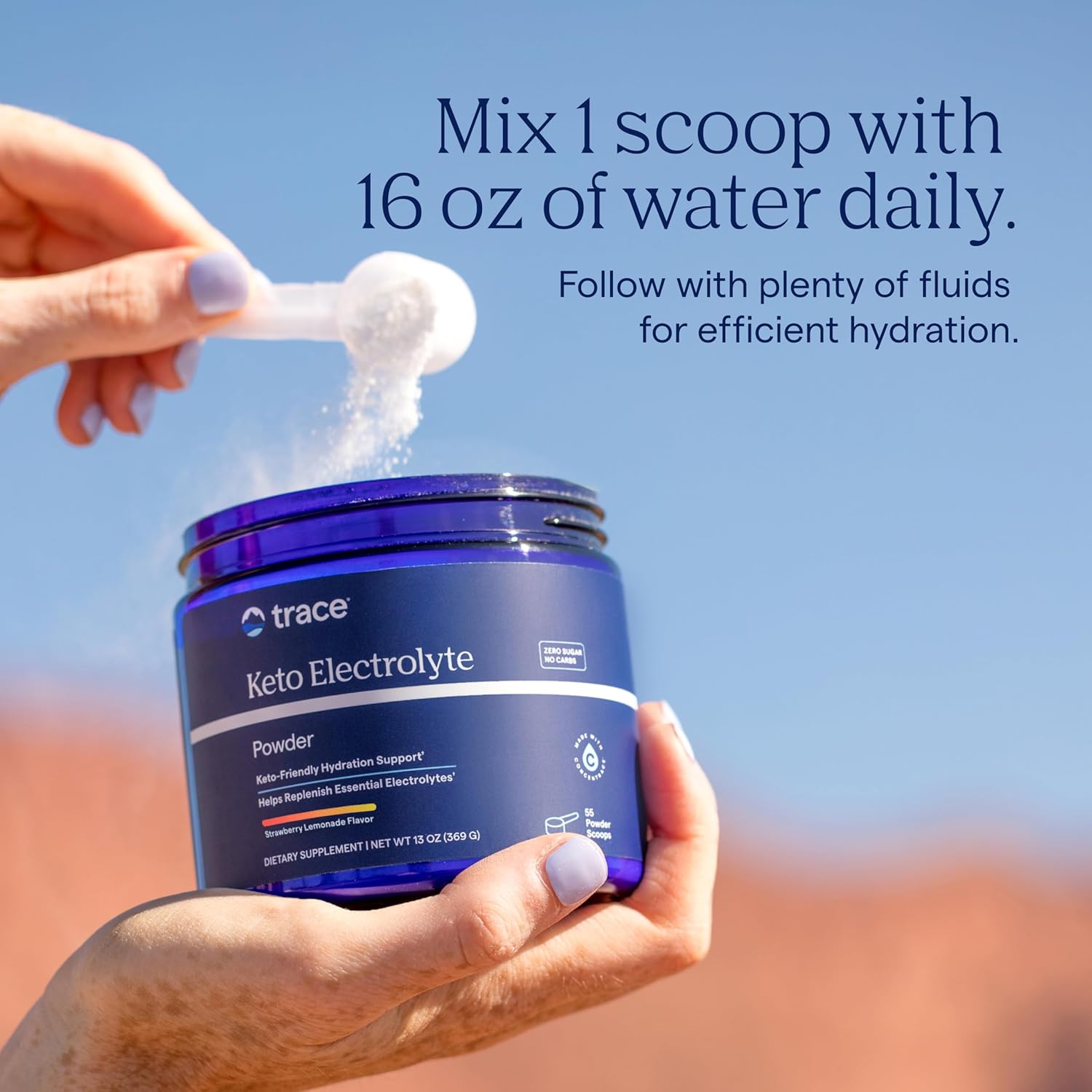 Electroliti Fara Zahar - Keto - Trace Minerals - 330 grame - Protein4Life