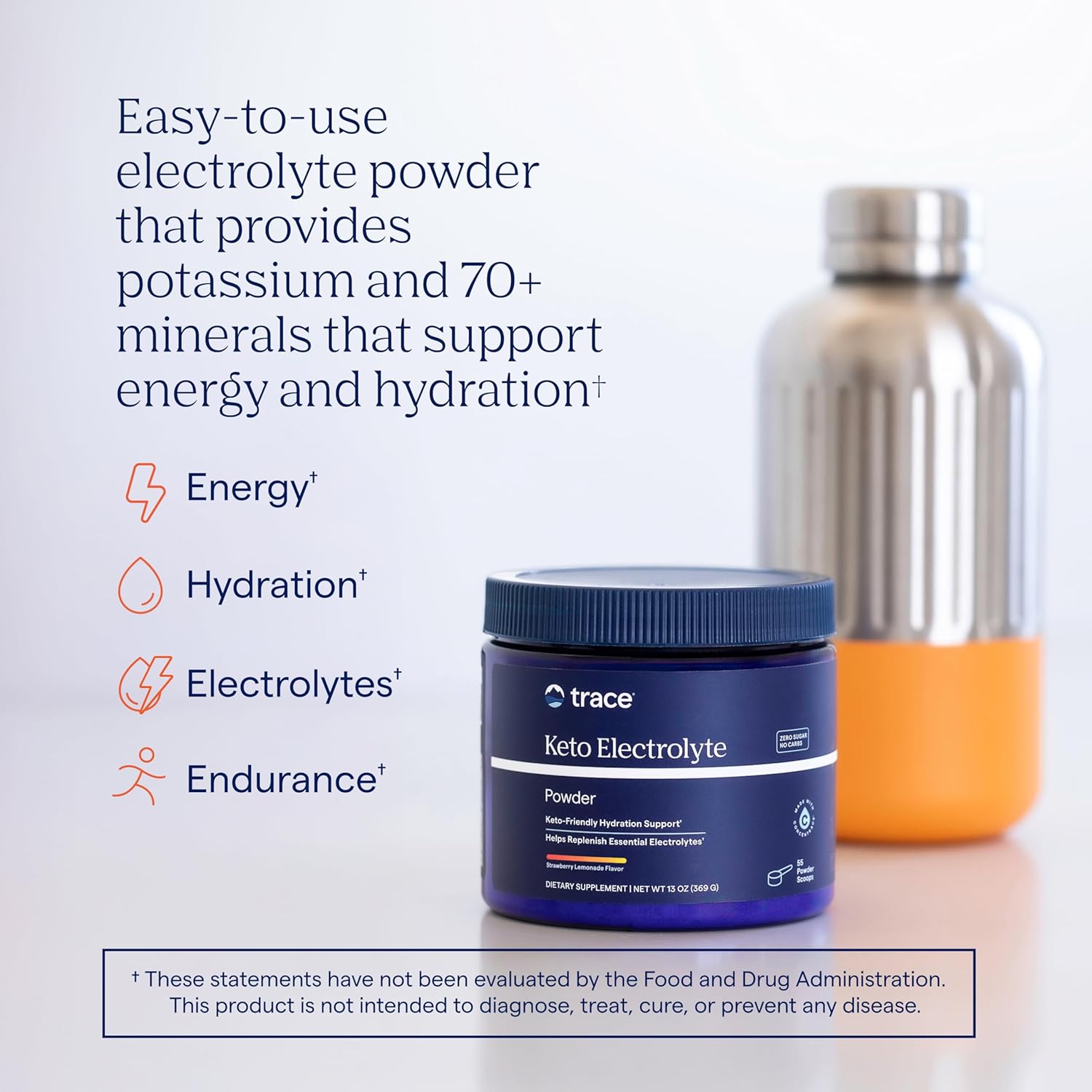 Electroliti Fara Zahar | Keto | Trace Minerals | 330 grame