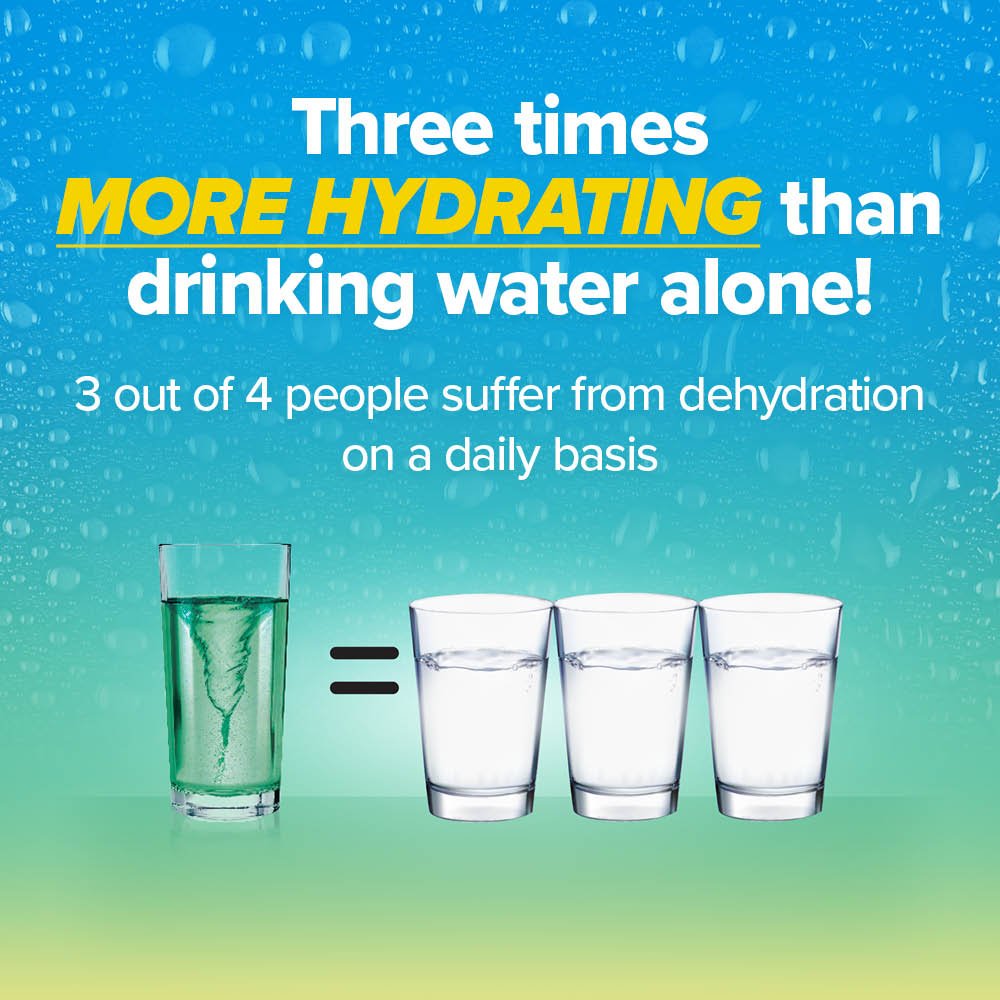 Electroliti Naturali Pudra - HydraActiv cu Vitamine, Minerale si Extract de Alge - Cerule - 30 portii - Protein4Life