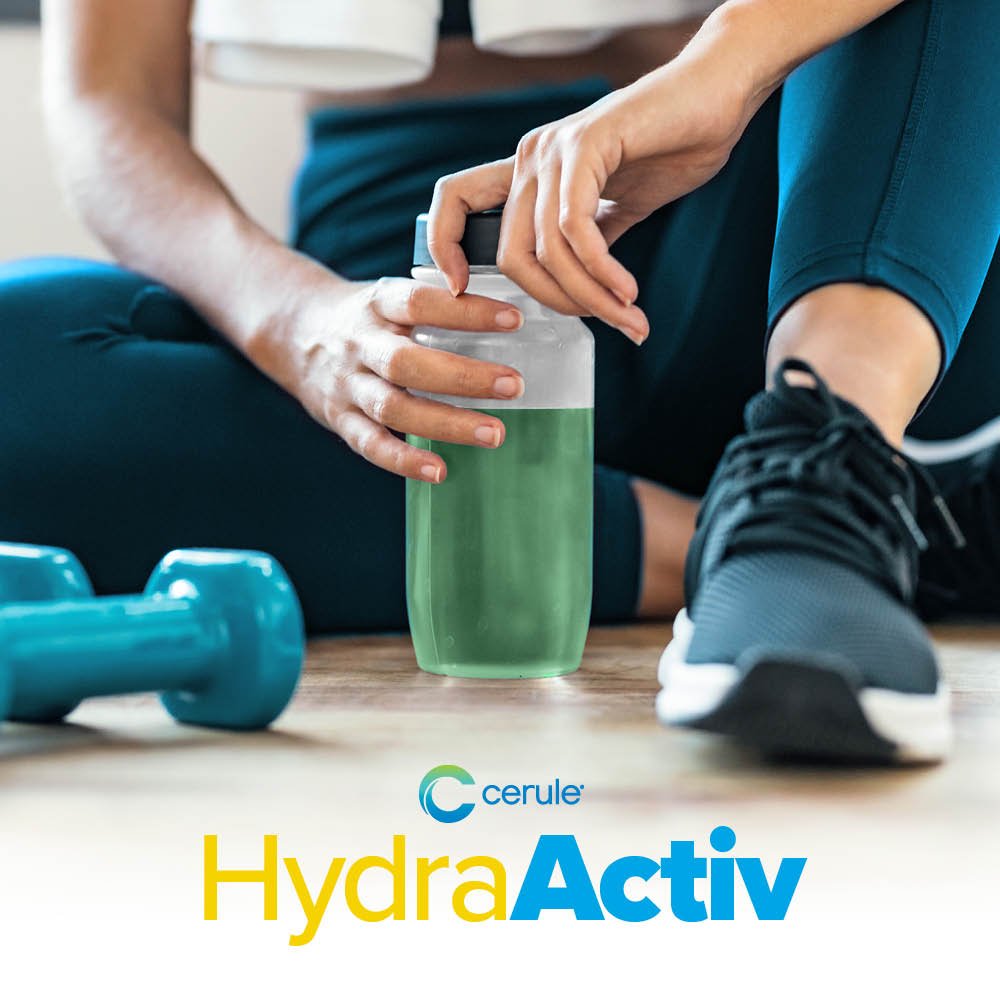 Electroliti Naturali Pudra - HydraActiv cu Vitamine, Minerale si Extract de Alge - Cerule - 30 portii - Protein4Life