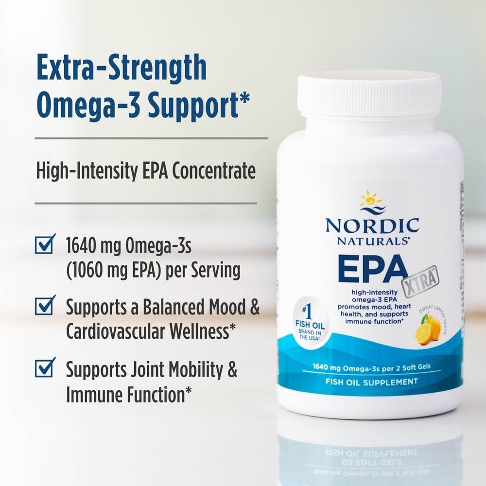 EPA Xtra Fish Oil - Nordic Naturals - 1640 mg - 60 capsule - Protein4Life