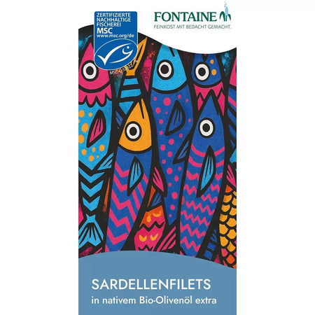 File de Ansoa Hamsii in Ulei de Masline Extravirgin BIO - Fontaine - 45 grame - Protein4Life