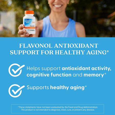 Fisetina cu Novusetin - NON GMO - Gluten Free - Doctor's Best - 100 mg - 30 capsule - Protein4Life