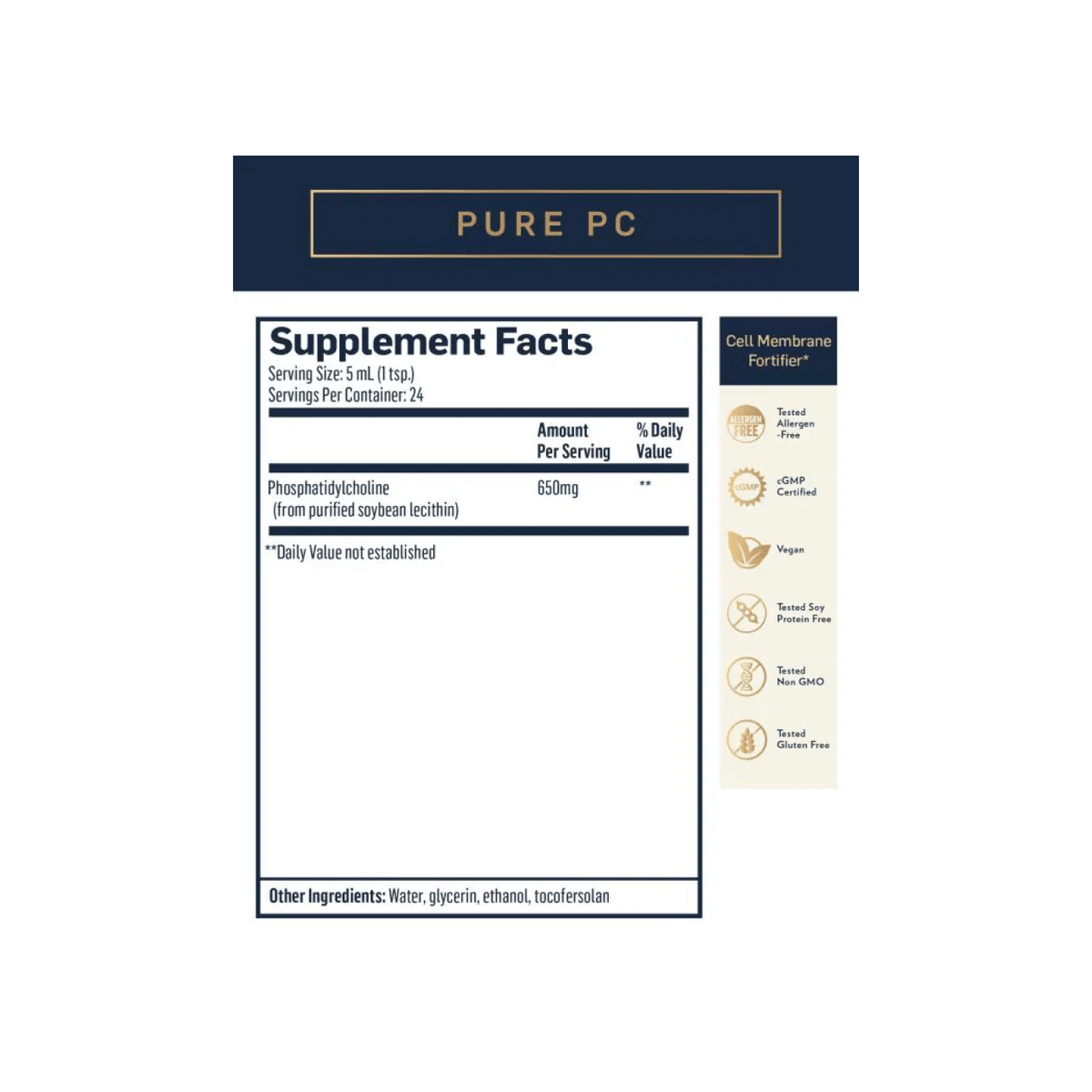 Fosfatidilcolina Lipozomala - Micellized Pure PC - QuickSilver Scientific - 120 ml - Protein4Life