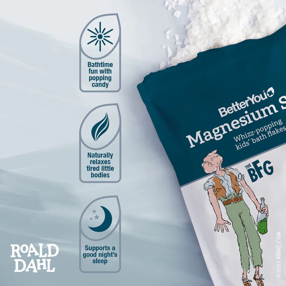 Fulgi de Magneziu pentru Baia Copiilor si Relaxare - BetterYou - 750 grame - Protein4Life