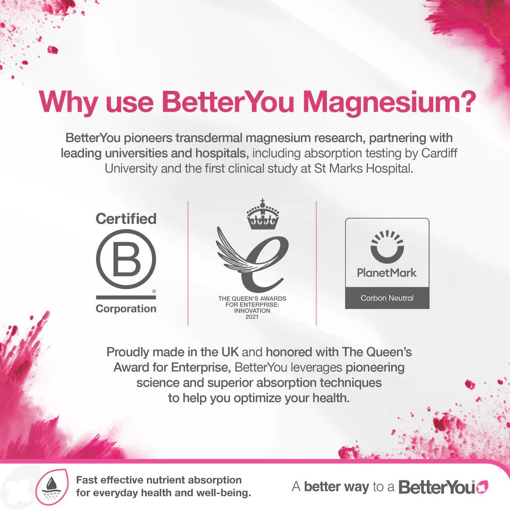 Fulgi de Magneziu pentru Baie si Absorbtie Transdermica - BetterYou - Protein4Life