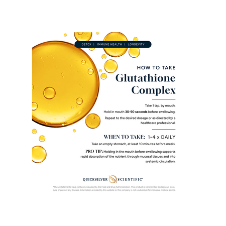 Glutation Complex Lipozomal cu TMG, Armurariu si Vitamine B - Quicksilver Scientific - 100 ml - Protein4Life