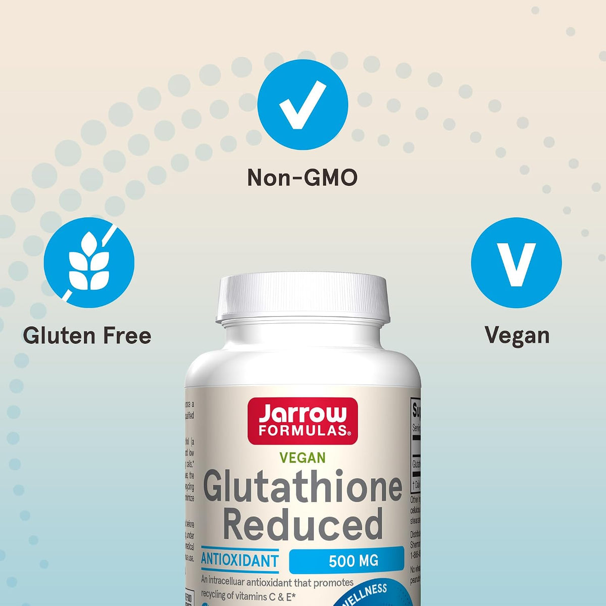 Glutation Redus 500 mg, Jarrow Formulas, 60 capsule vegetale - Protein4Life