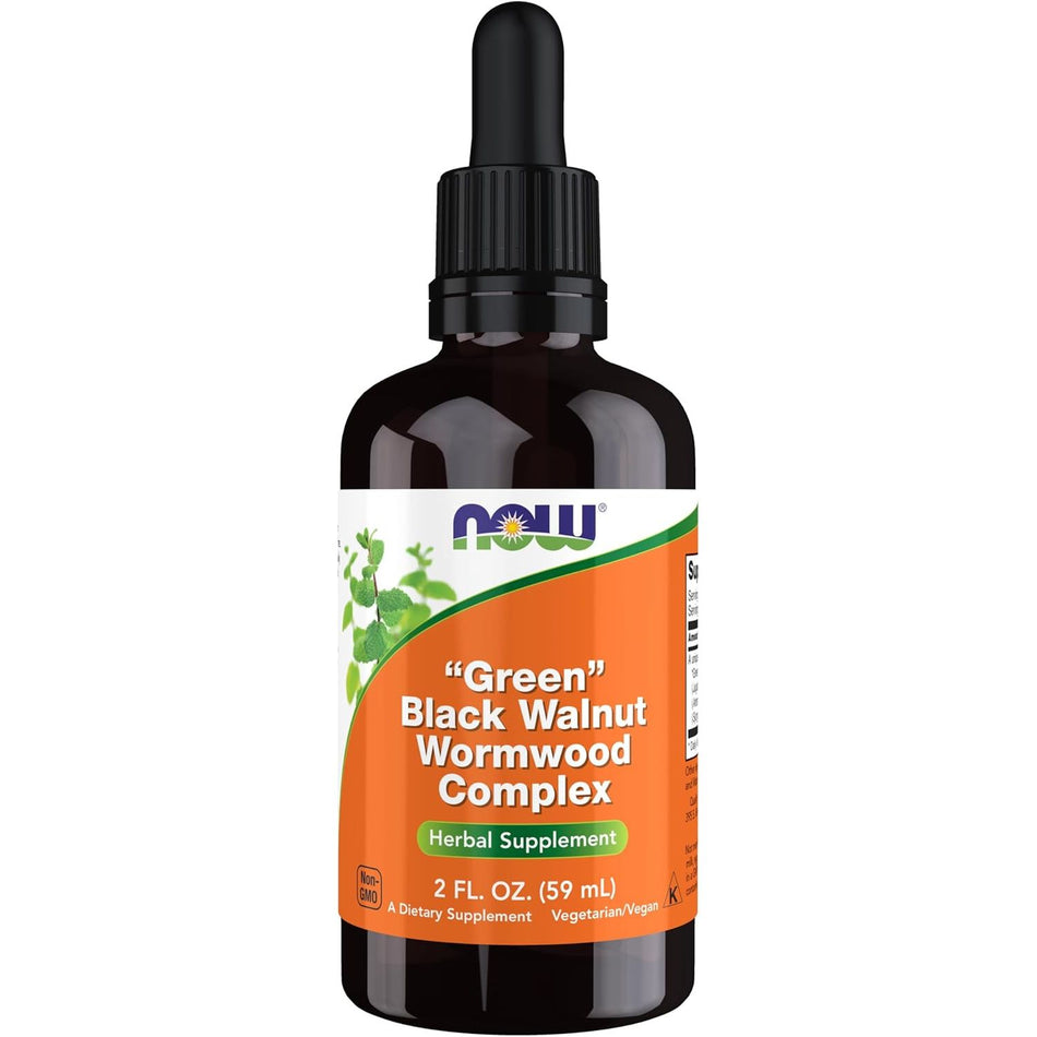 Green Black Walnut Wormwood Complex - Now Foods - 59 ml - Protein4Life