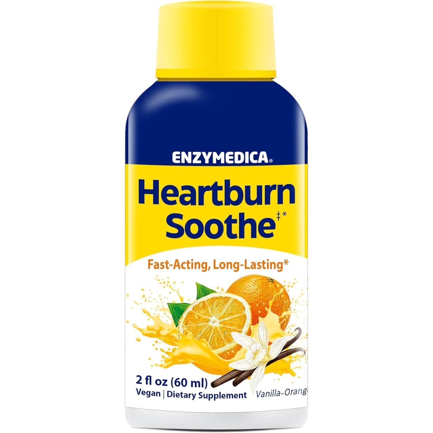 Heartburn Soothe - Vanilla Orange - Enzymedica - 6x60 ml - Protein4Life