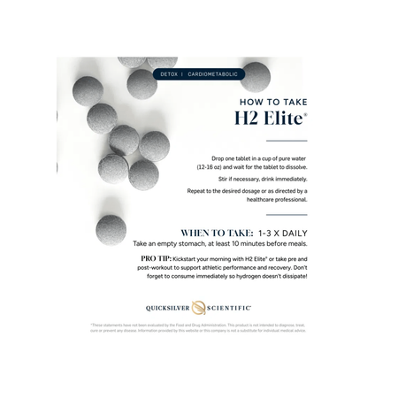 Hidrogen Molecular - H2 Elite - Quicksilver Scientific - Protein4Life