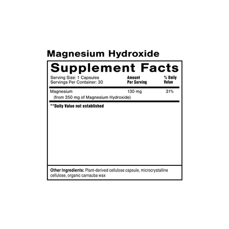 Hidroxid de Magneziu - Lapte de Magneziu - Quicksilver Scientific - 120 capsule - Protein4Life