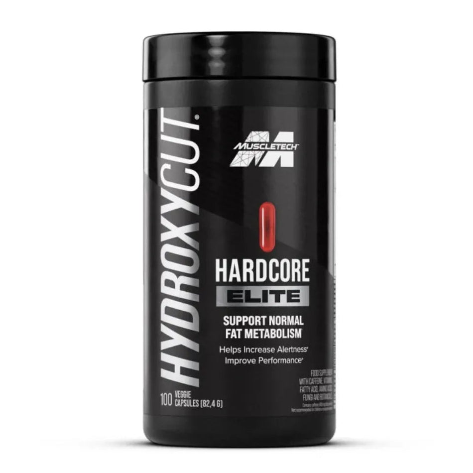 Hydroxycut Hardcore Elite pentru Arderea Grasimilor si Energie - MuscleTech - 100 capsule - Protein4Life