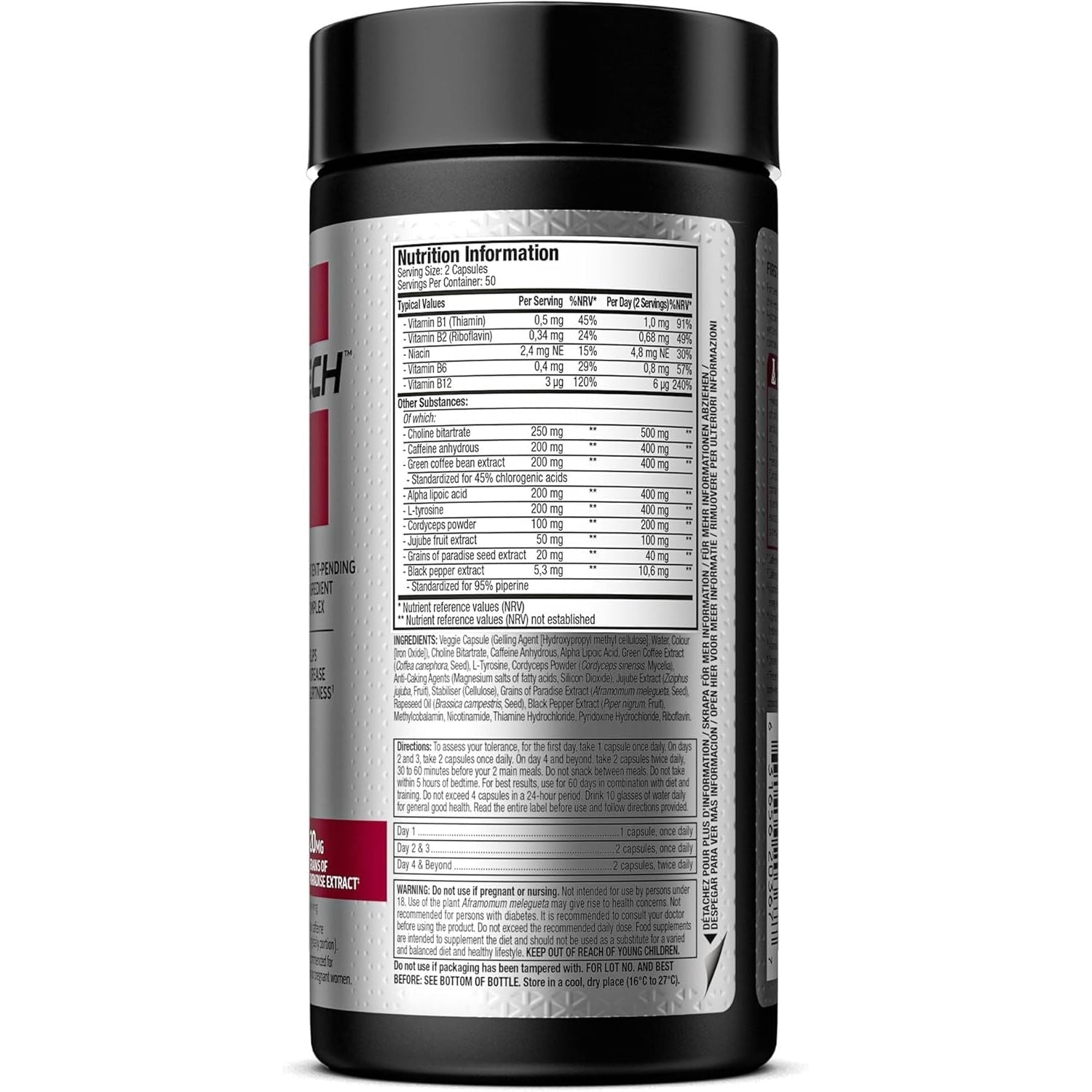 Hydroxycut Hardcore Super Elite pentru Arderea Grasimilor si Energie - MuscleTech - 100 capsule - Protein4Life