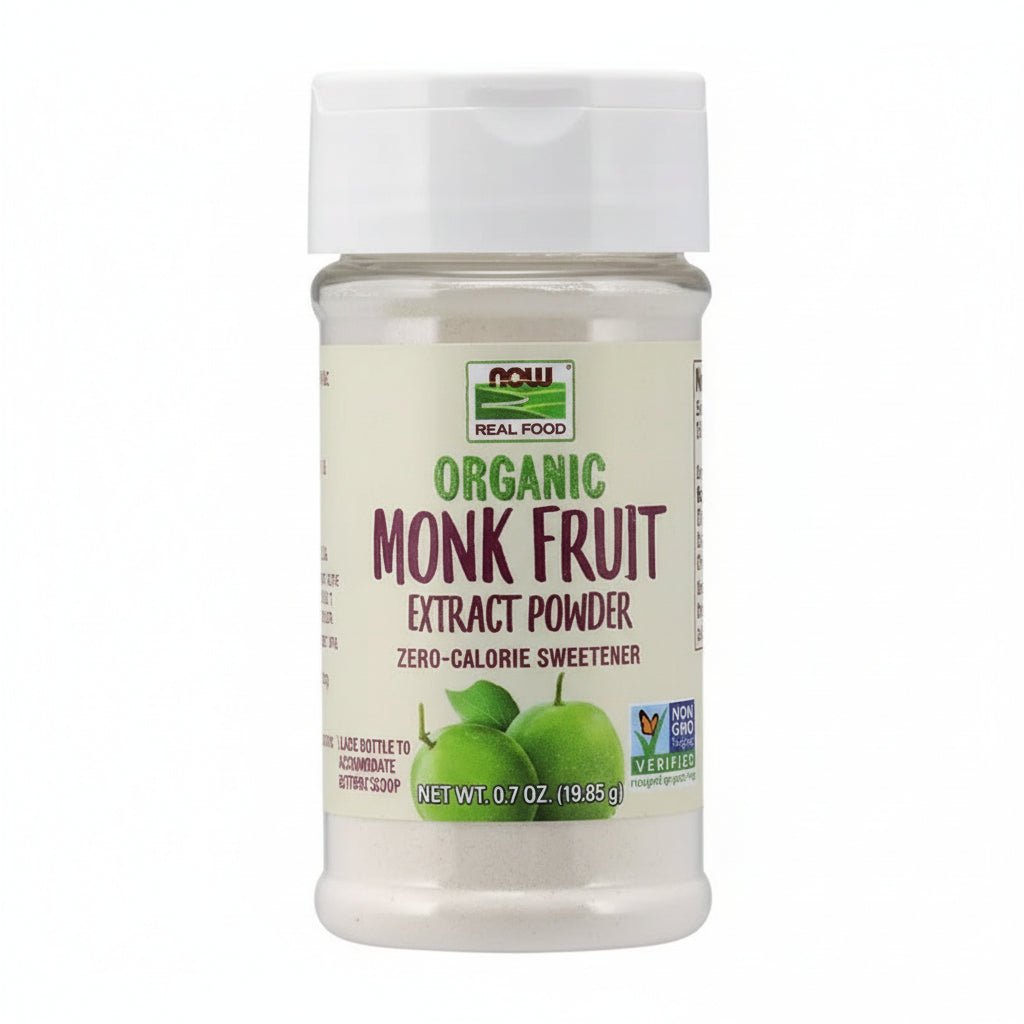 Indulcitor Monk Fruit Organic Pudra - Fructul Calugarului - Now Foods - 19.85 grame - Protein4Life
