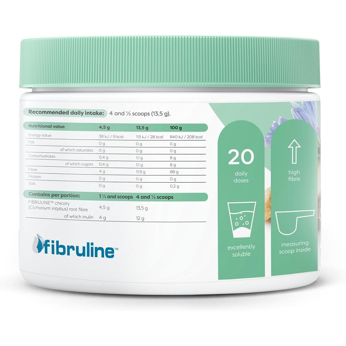 Inulina de Cicoare - Prebiotic Natural pentru Sanatatea Intestinala - Osavi - 270 grame - Protein4Life