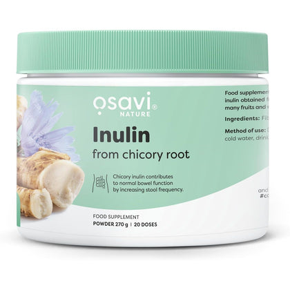 Inulina de Cicoare - Prebiotic Natural pentru Sanatatea Intestinala - Osavi - 270 grame - Protein4Life