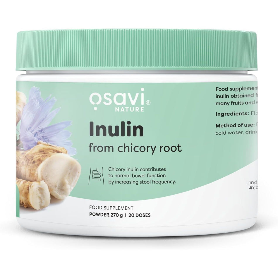 Inulina de Cicoare - Prebiotic Natural pentru Sanatatea Intestinala - Osavi - 270 grame - Protein4Life