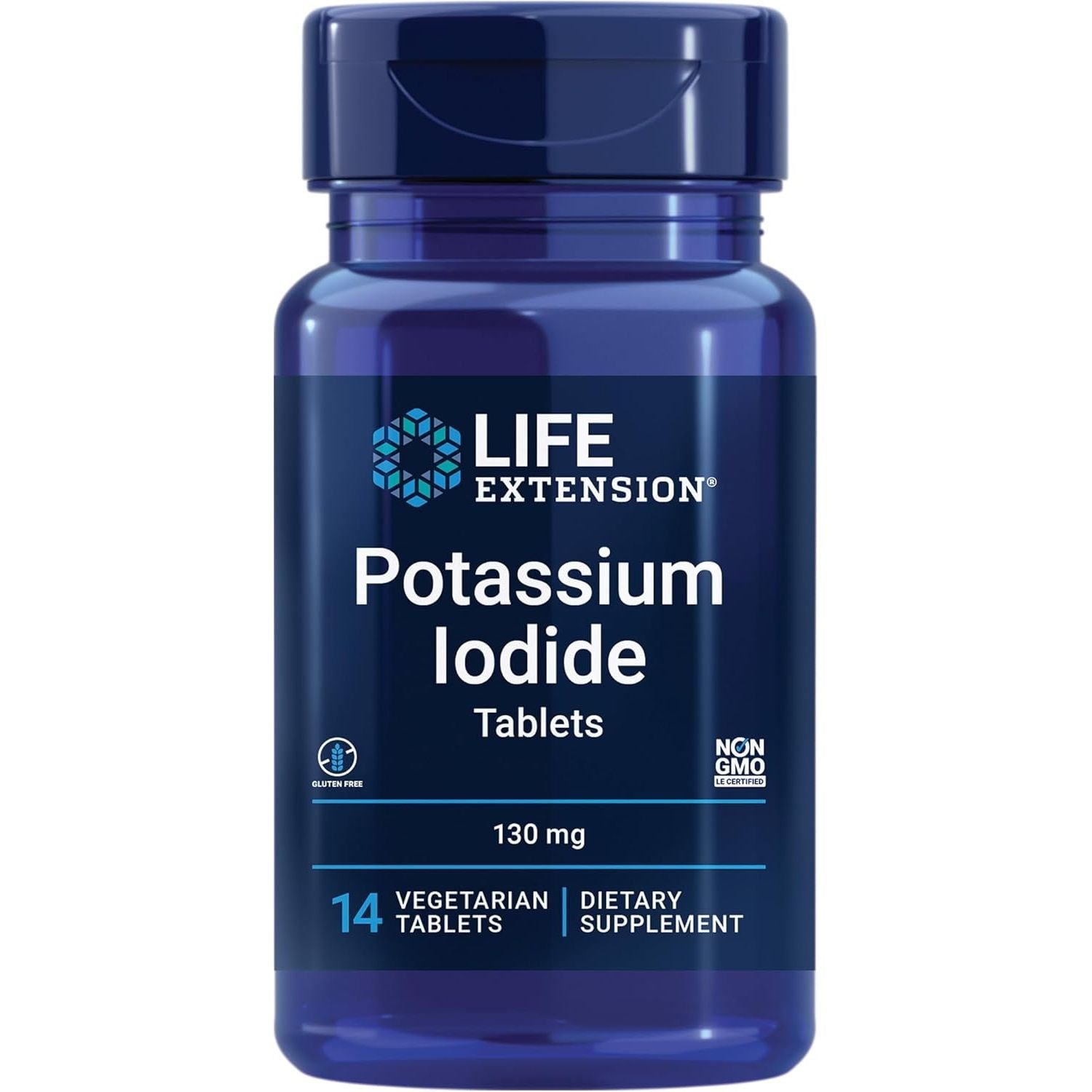 Iodura de Potasiu pentru Protectia Tiroidei - Life Extension - 130 mg ...